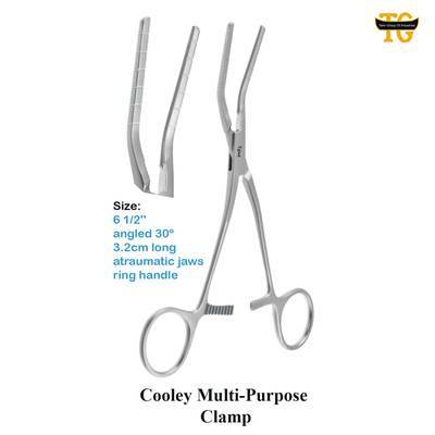 Cooley Multi-Purpose Clamp, surgical instruments, TGI's own catalog photograph
