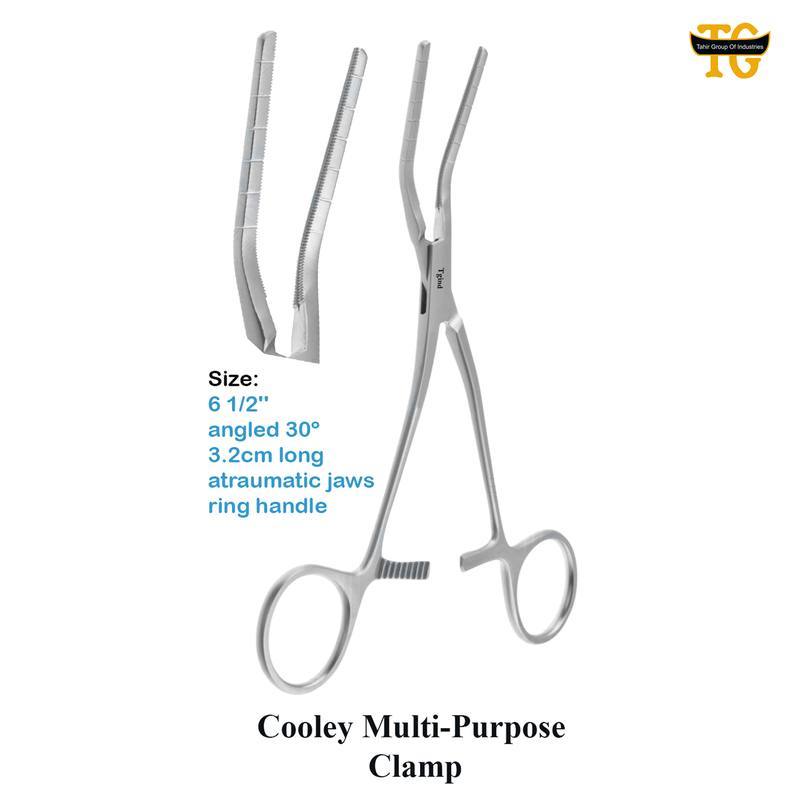 Cooley Multi-Purpose Clamp, surgical instruments, TGI's own catalog photograph