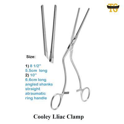 Cooley Iliac Clamp, surgical instruments, TGI's own catalog photograph