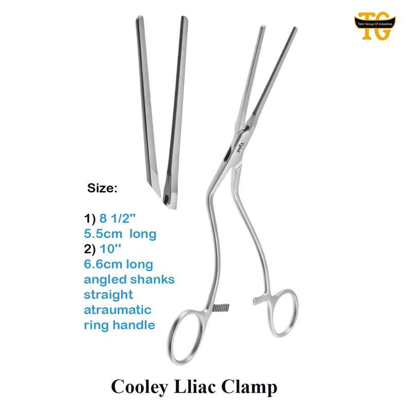 Cooley Iliac Clamp, surgical instruments, TGI's own catalog photograph
