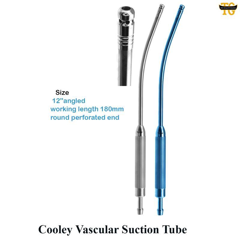 Cooley Vascular Suction Tube, surgical instruments, TGI's own catalog photograph