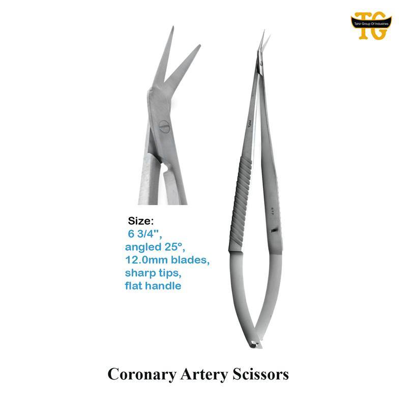 Coronary Artery Scissors, surgical instruments, TGI's own catalog photograph