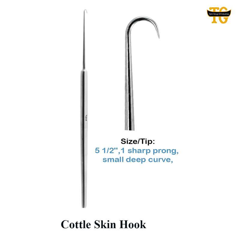 Cottle Skin Hook, surgical instruments, TGI's own catalog photograph