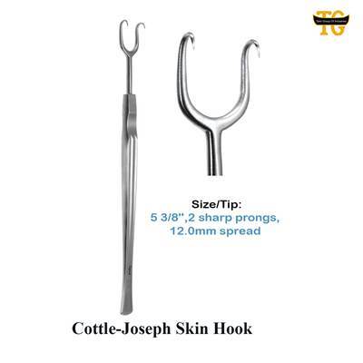 Cottle-Joseph Skin Hook, surgical instruments, TGI's own catalog photograph