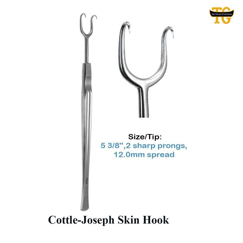 Cottle-Joseph Skin Hook, surgical instruments, TGI's own catalog photograph