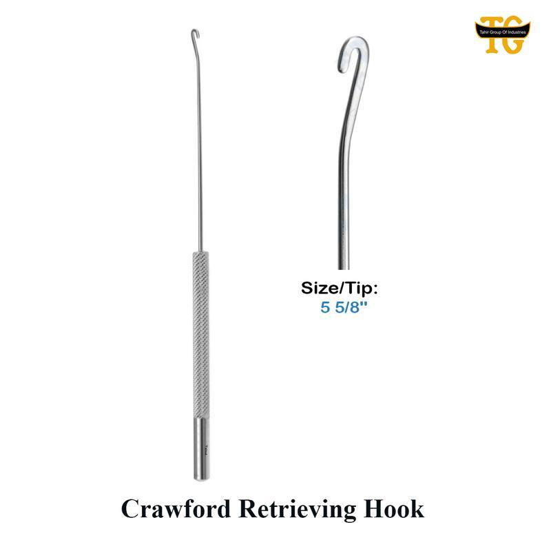 Crawford Hook, surgical instruments, TGI's own catalog photograph