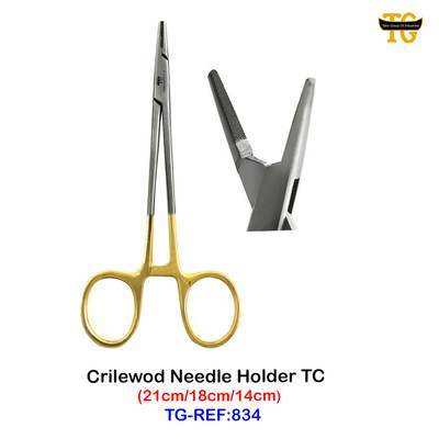 Crilewood Needle Holder, dental instruments, TGI's own catalog photograph