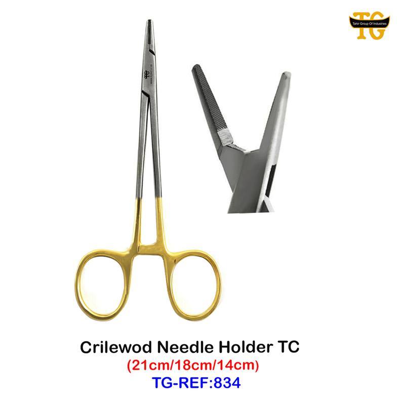 Crilewood Needle Holder, dental instruments, TGI's own catalog photograph