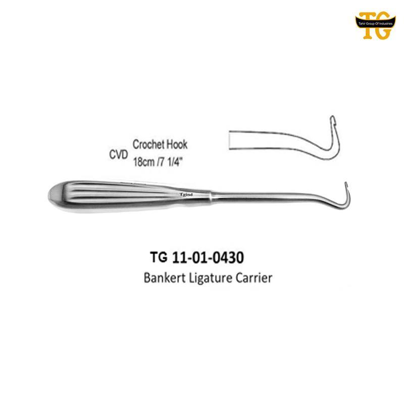 Crochet Ligature Carrier, orthopedic instruments, TGI's own catalog photograph
