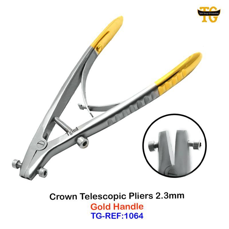 Crown Telescopic Forceps, dental instruments, TGI's own catalog photograph