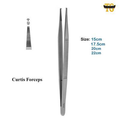 Curtis Forceps, surgical instruments, TGI's own catalog photograph