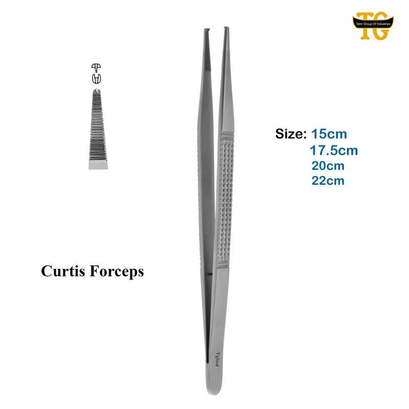 Curtis Forceps, surgical instruments, TGI's own catalog photograph