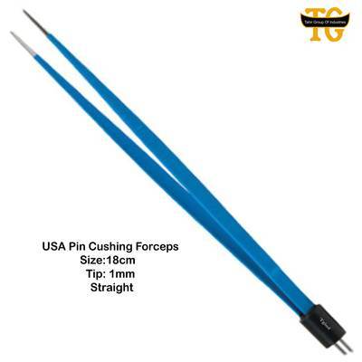 USA Pin Cushing Forceps, electrosurgical instruments, TGI's own catalog photograph