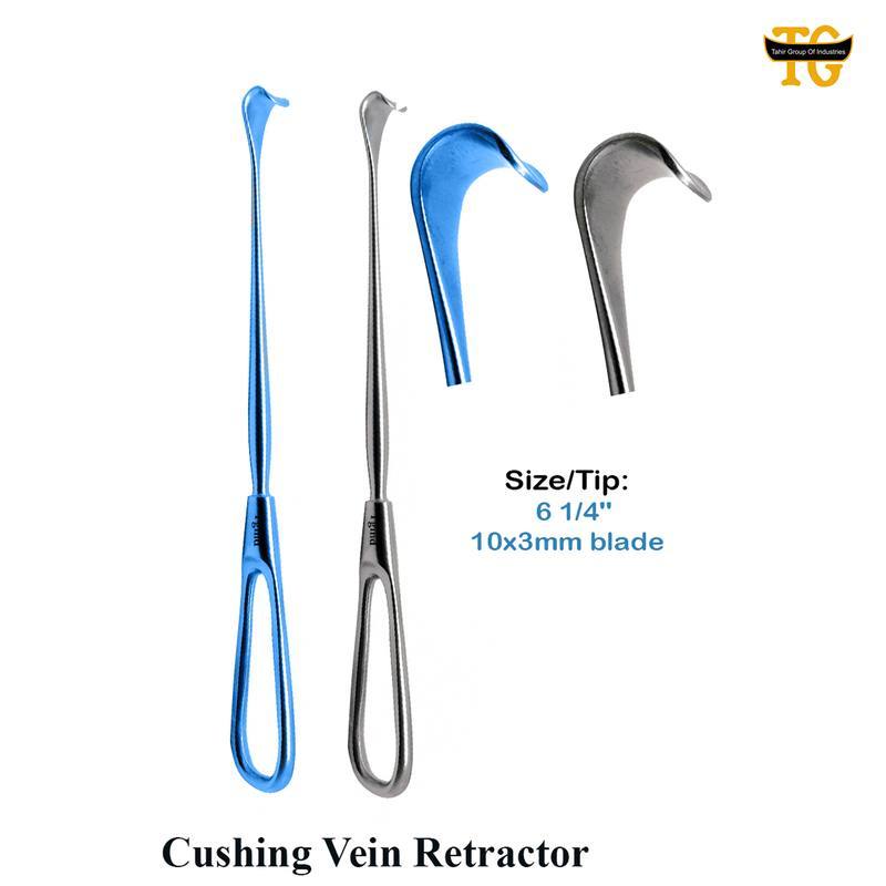 Cushing Vein Retractor, surgical instruments, TGI's own catalog photograph