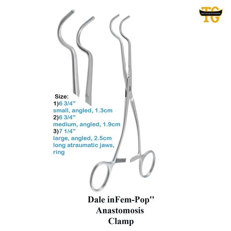 Dale Fem-Pop Anastomosis Clamp, surgical instruments, TGI's own catalog photograph