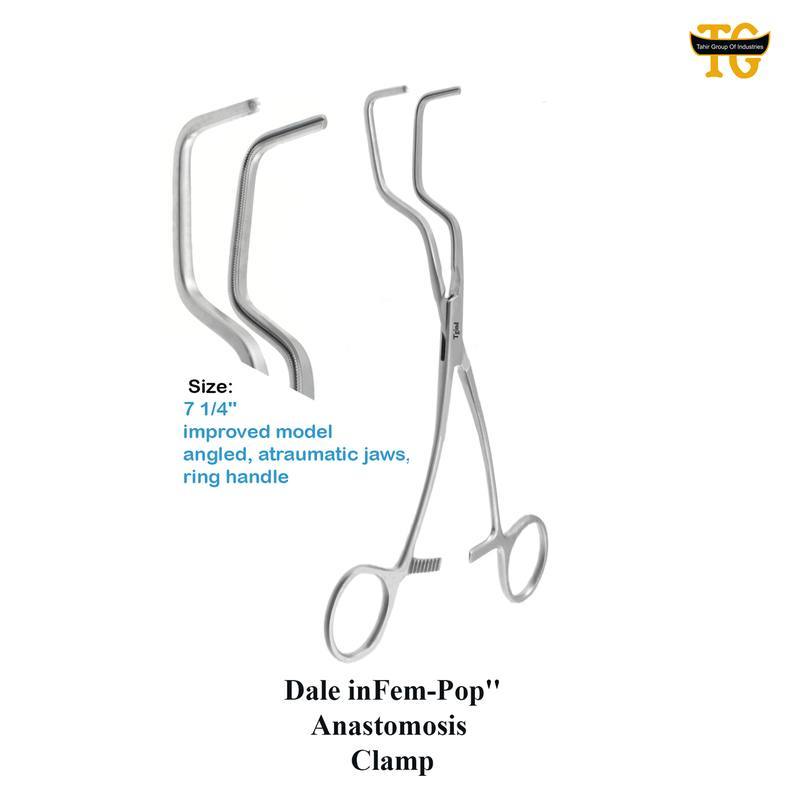 Dale Fem-Pop Anastomosis Clamp, surgical instruments, TGI's own catalog photograph