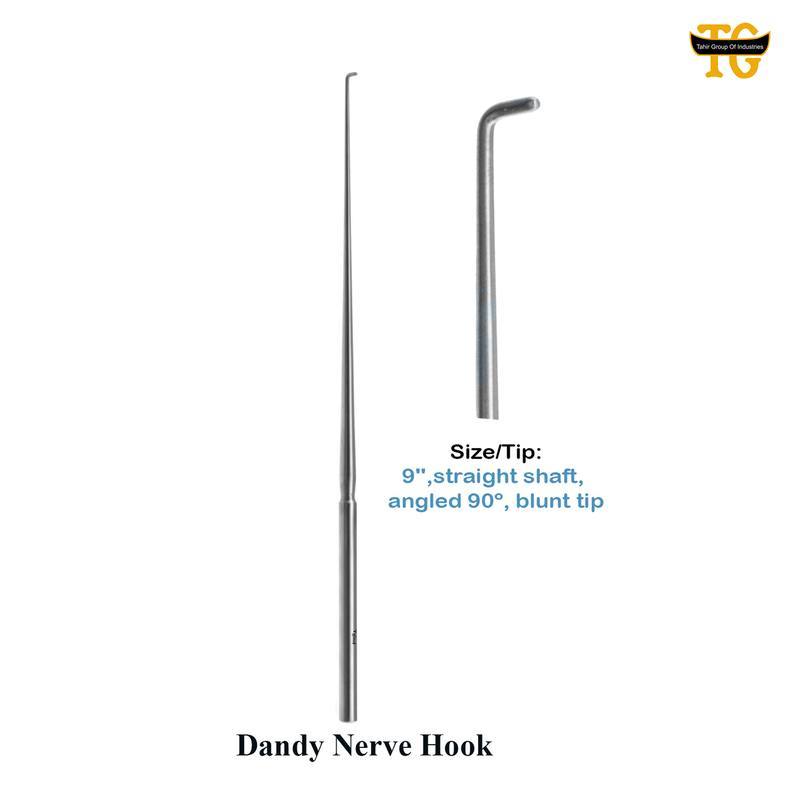 Dandy Nerve Hook, surgical instruments, TGI's own catalog photograph