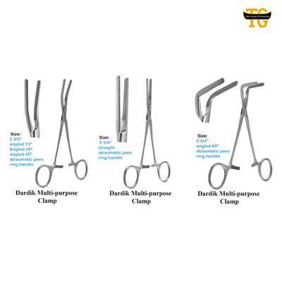Dardik Clamp, surgical instruments, TGI's own catalog photograph
