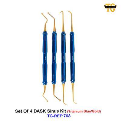 Dask Sinus Lift Curette Set, dental instruments, TGI's own catalog photograph