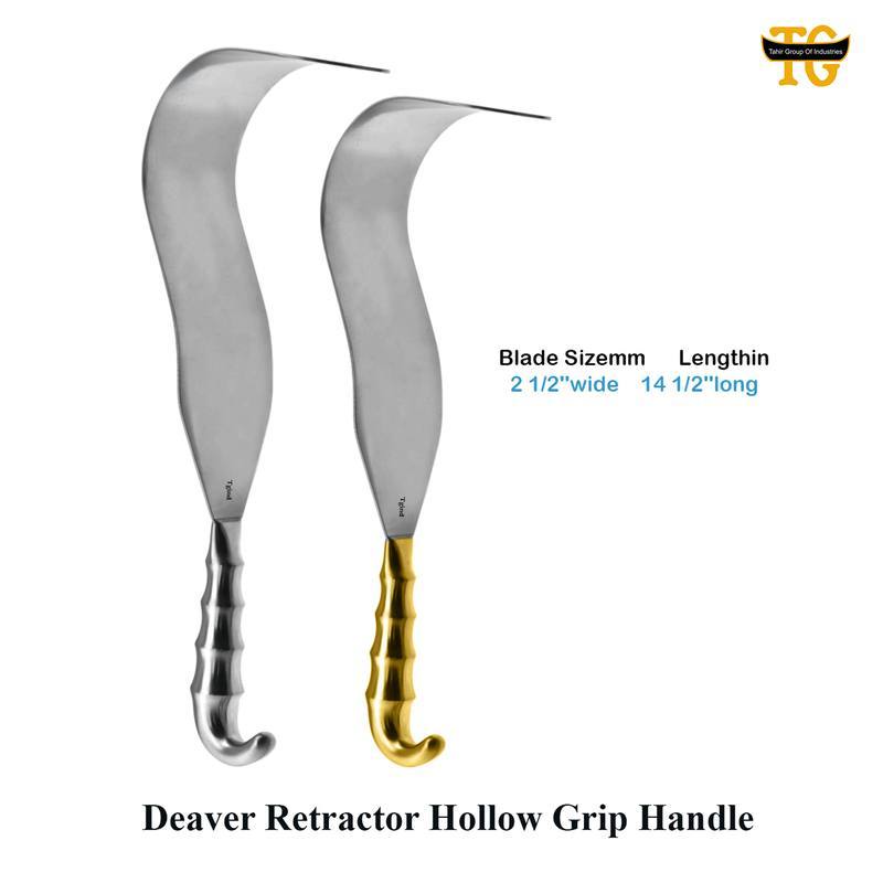 Deaver Retractor Hollow Grip Handle, surgical instruments, TGI's own catalog photograph