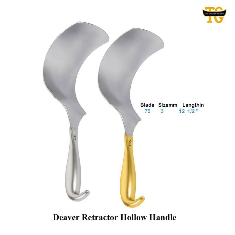 Deaver Retractor Hollow Handle, surgical instruments, TGI's own catalog photograph