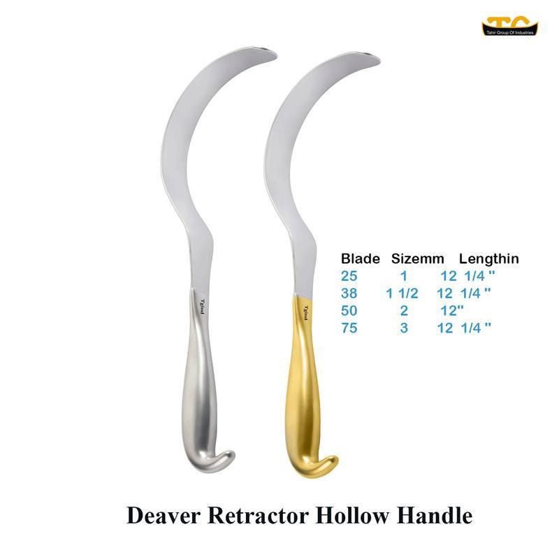 Deaver Retractor Hollow Handle, surgical instruments, TGI's own catalog photograph