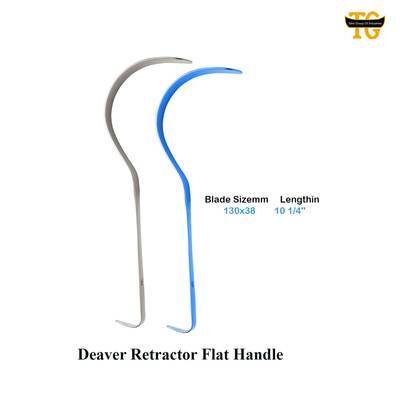 Deaver Retractor Flat Handle, surgical instruments, TGI's own catalog photograph