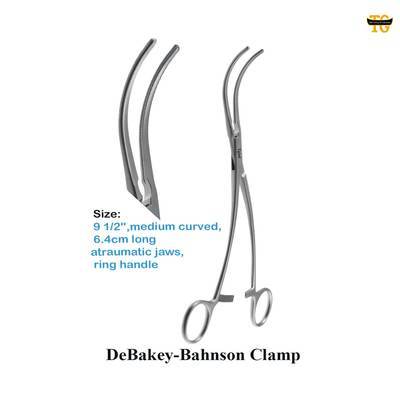 Debakey Bahnson Clamp, surgical instruments, TGI's own catalog photograph