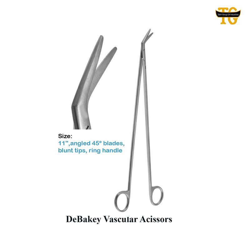 DeBakey Vascular Scissors, surgical instruments, TGI's own catalog photograph