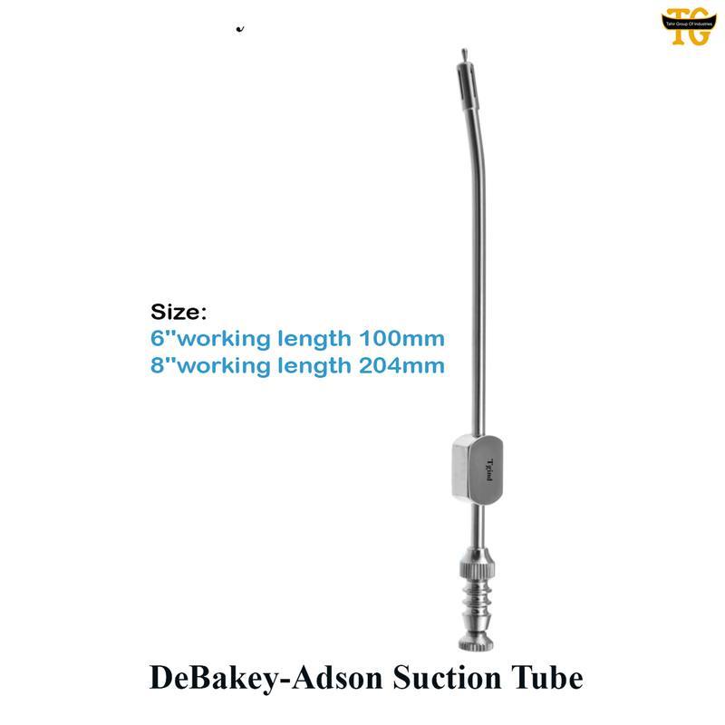 DeBakey-Adson Suction Tube, surgical instruments, TGI's own catalog photograph