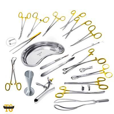 Delivery Instrument Set, gynecology instruments, TGI's own catalog photograph