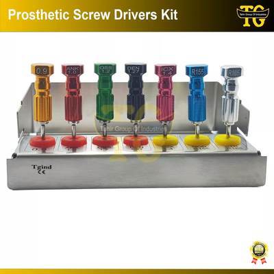 Prosthetic Screw Drivers Kit, TGI's own catalogue photograph