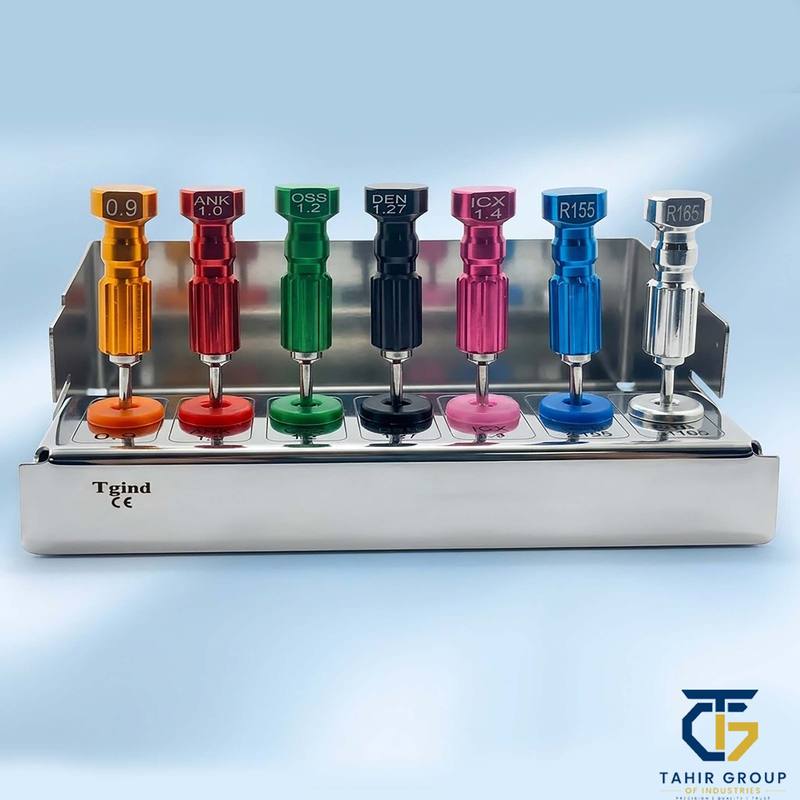 Prosthetic Screw Drivers Kit, dental implant kits, TGI's own catalog photograph