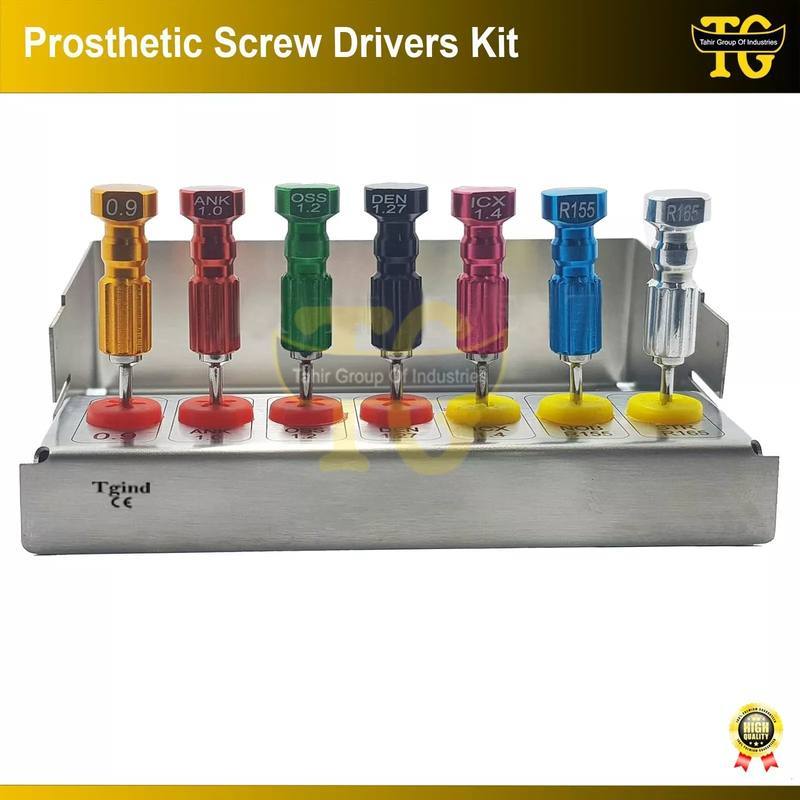Prosthetic Screw Drivers Kit, TGI's own catalog photograph