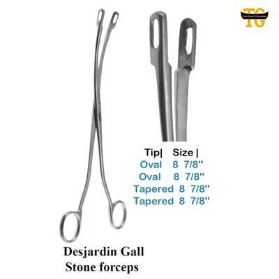 Desjardins Gall Stone Forceps, surgical instruments, TGI's own catalog photograph