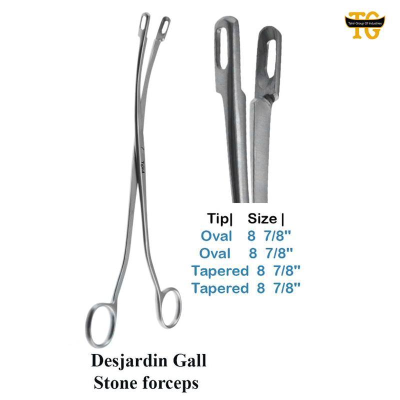 Desjardins Gall Stone Forceps, surgical instruments, TGI's own catalog photograph