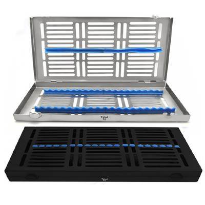 Detachable Cassette, hollowware and sterilization boxes, TGI's own catalog photograph
