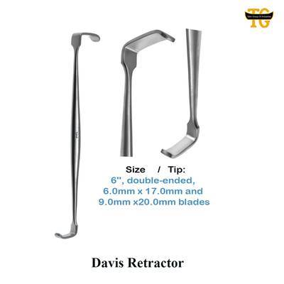 Davis Retractor, surgical instruments, TGI's own catalog photograph