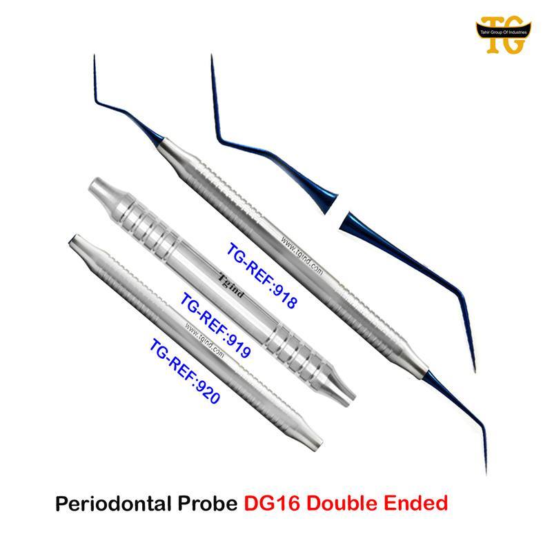 Periodontal Probe DG16 Double Ended, dental instruments, TGI's own catalog photograph