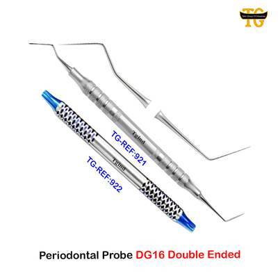 Periodontal Probe DG16 Double Ended, dental instruments, TGI's own catalog photograph