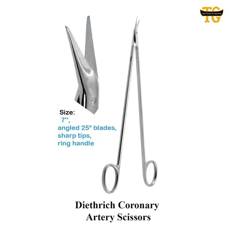 Diethrich Scissors, surgical instruments, TGI's own catalog photograph