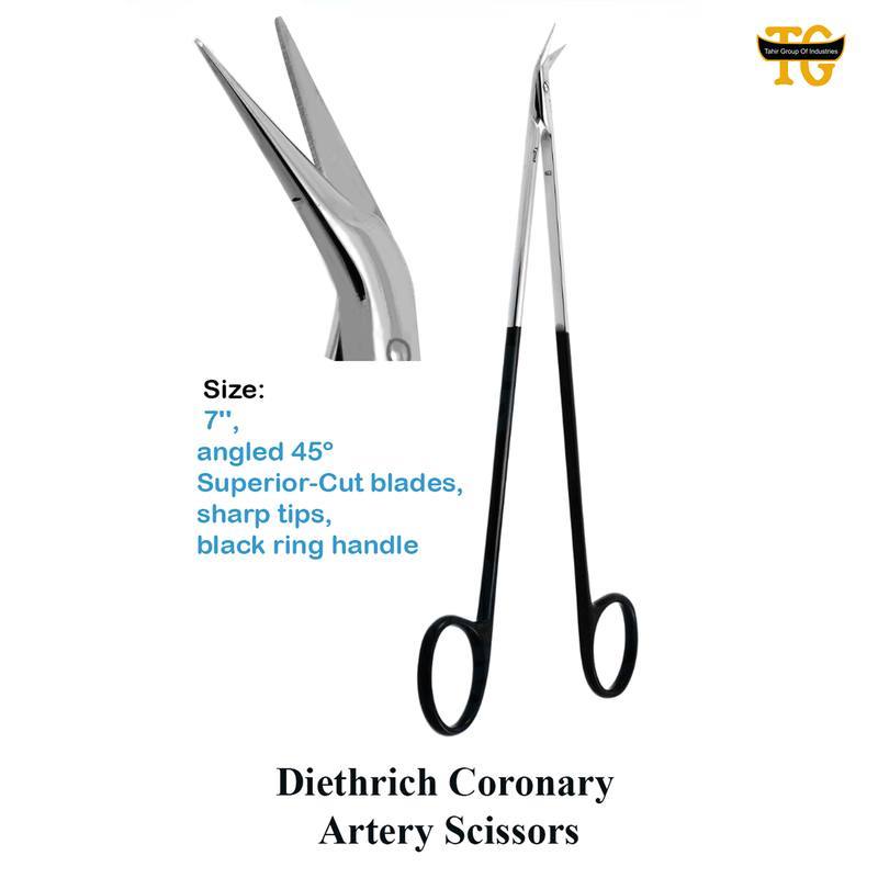 Diethrich Scissors, surgical instruments, TGI's own catalog photograph