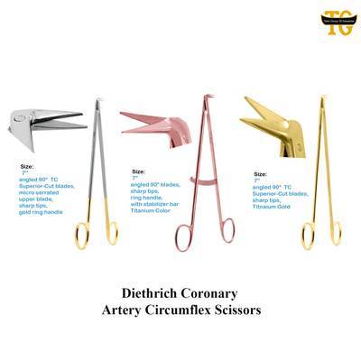 Diethrich Scissors, surgical instruments, TGI's own catalog photograph