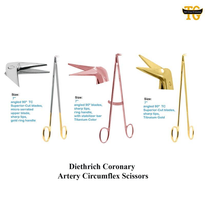 Diethrich Scissors, surgical instruments, TGI's own catalog photograph