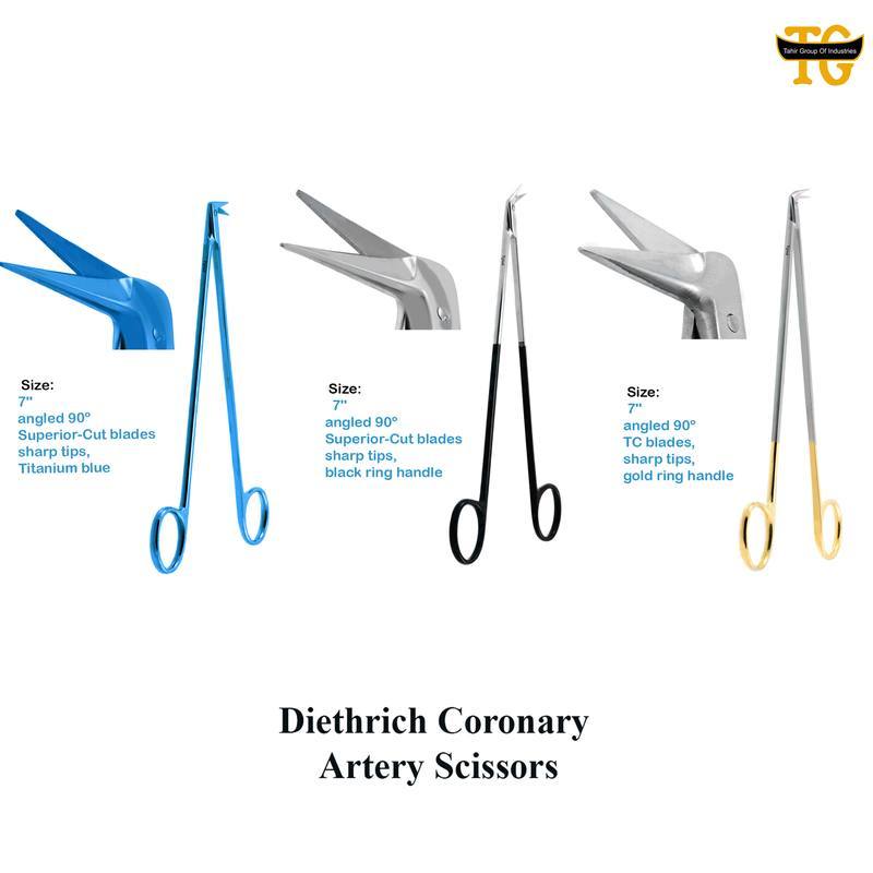 Diethrich Scissors, surgical instruments, TGI's own catalog photograph