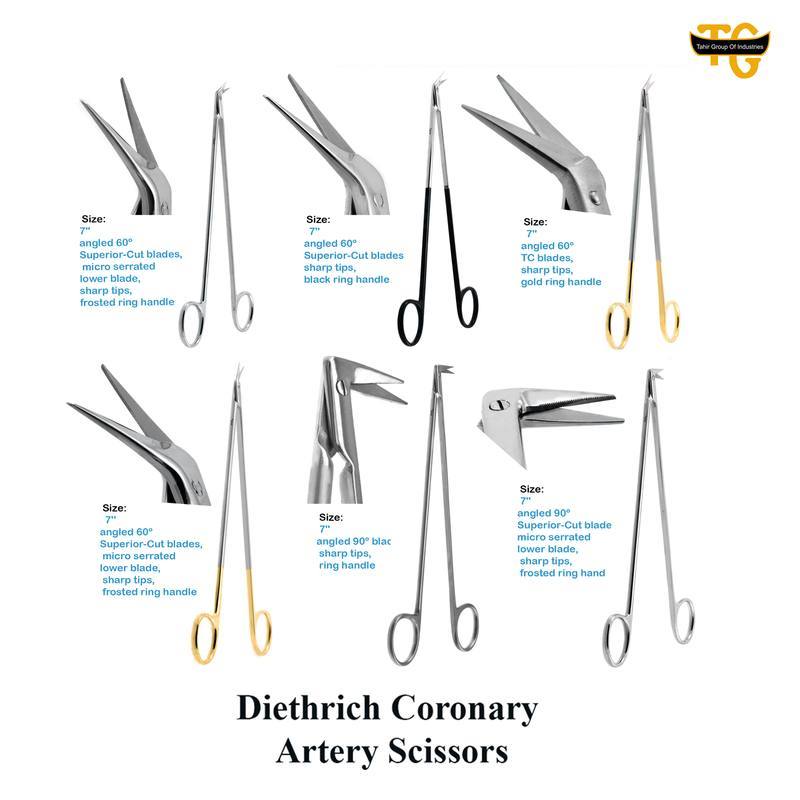 Diethrich Scissors, surgical instruments, TGI's own catalog photograph