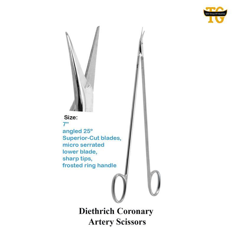 Diethrich Scissors, surgical instruments, TGI's own catalog photograph