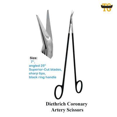 Diethrich Scissors, surgical instruments, TGI's own catalog photograph