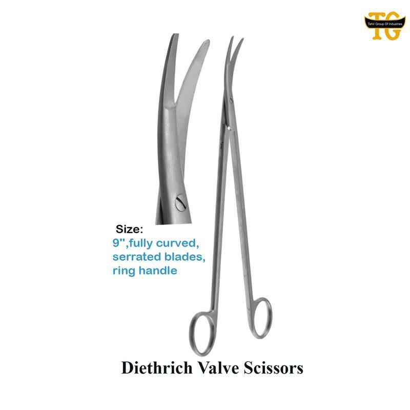 Diethrich Scissors, surgical instruments, TGI's own catalog photograph