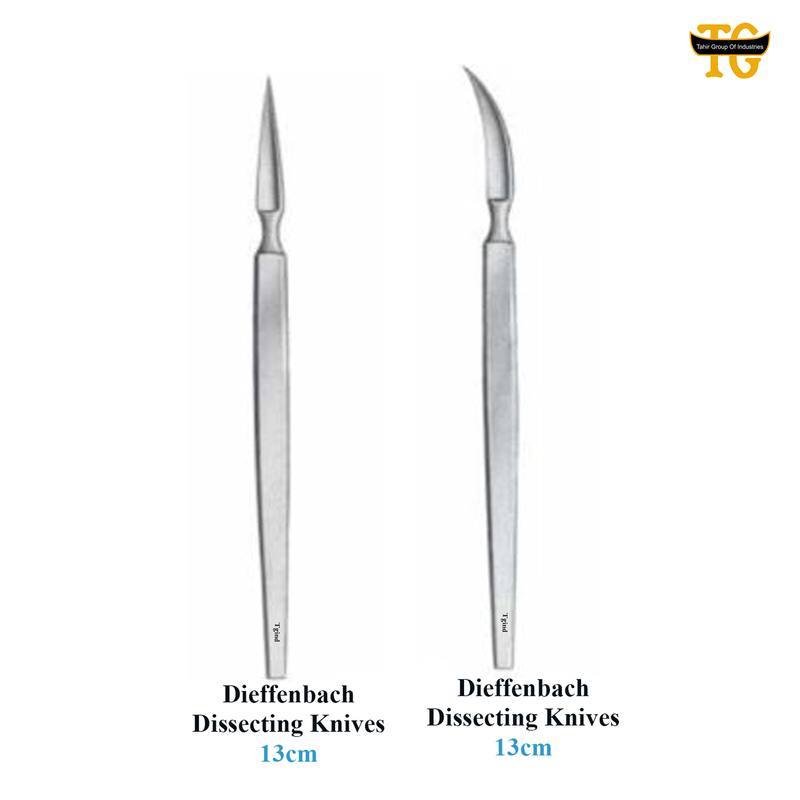 Diffenback Dissecting Knive, surgical instruments, TGI's own catalog photograph